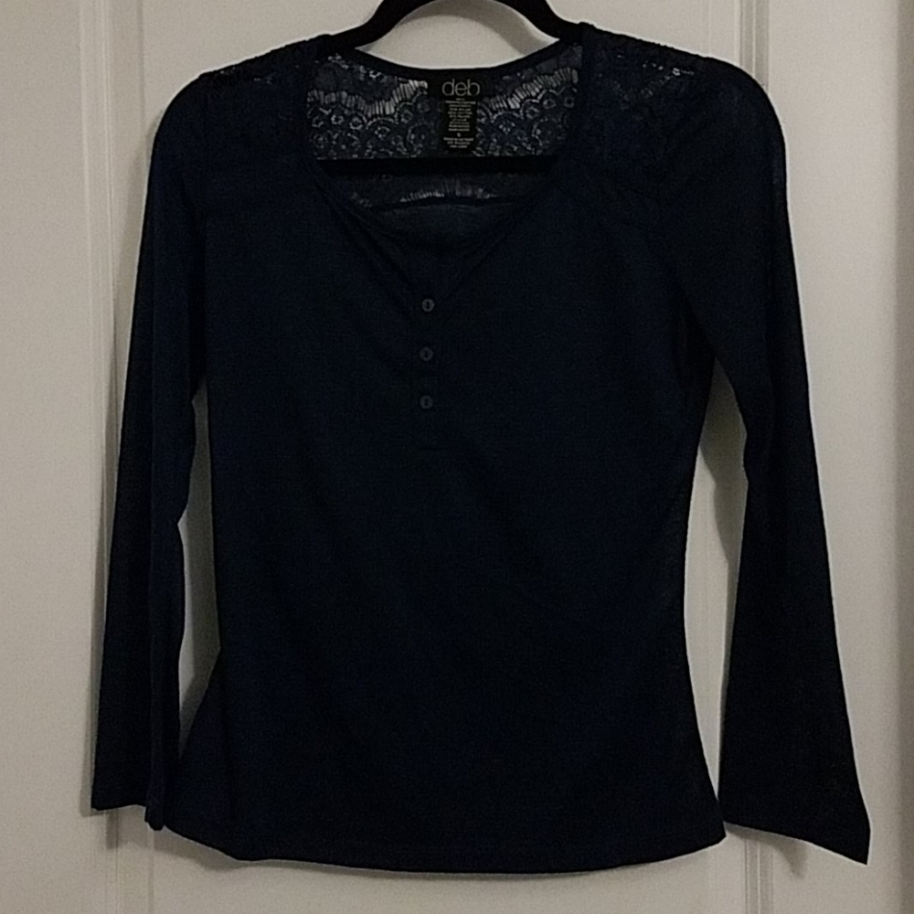 Navy Blue Blouse